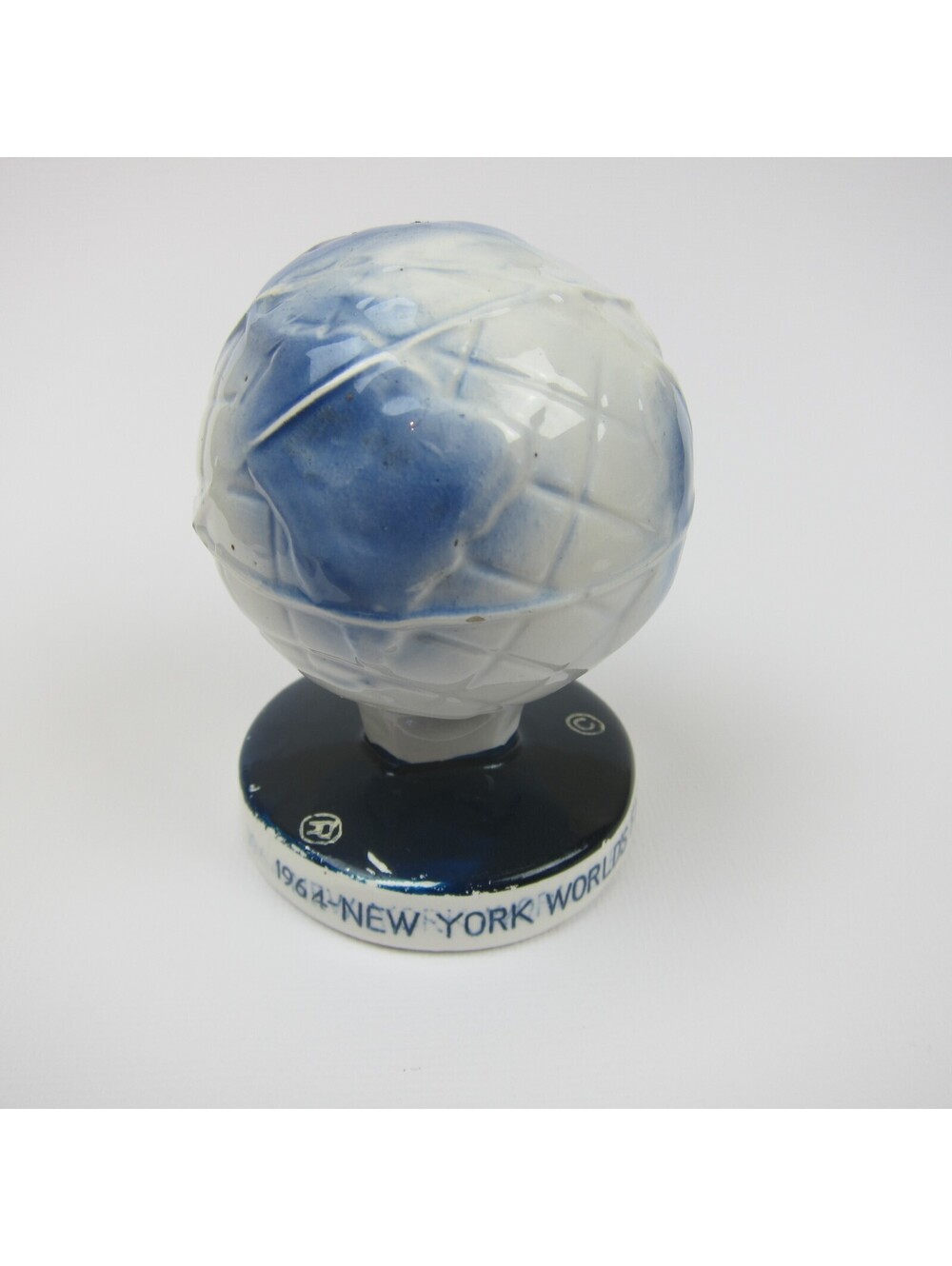Vintage 1964-1965 New York Worlds Fair NYWF Porcelain Unisphere Globe Blue RARE